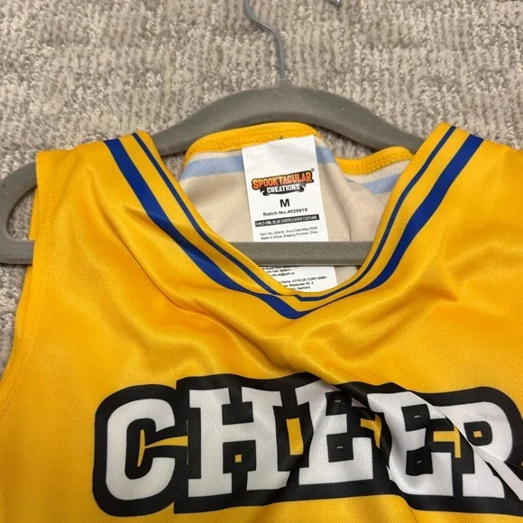 Cheerleader Costume Set - Blue and Yellow - Picture 2 of 4